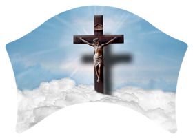 Crusifix Clouds Blue